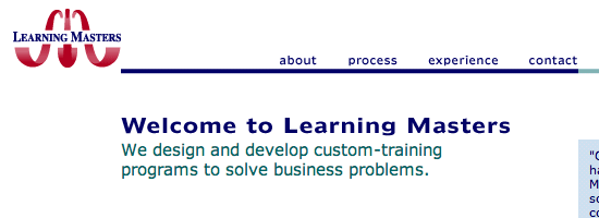 Learning Masters Screenshot