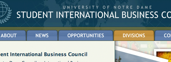 Student International Business Council Screenshot